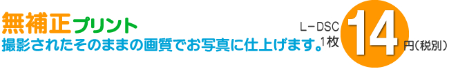 色補正無しのデジカメプリント